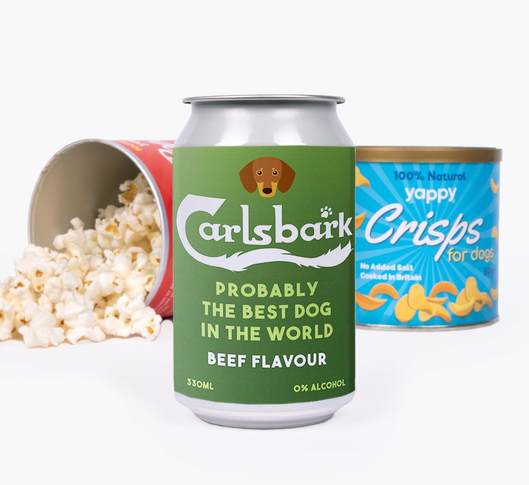 'Carlsbark' - Personalised {breedFullName} Beer Bundle
