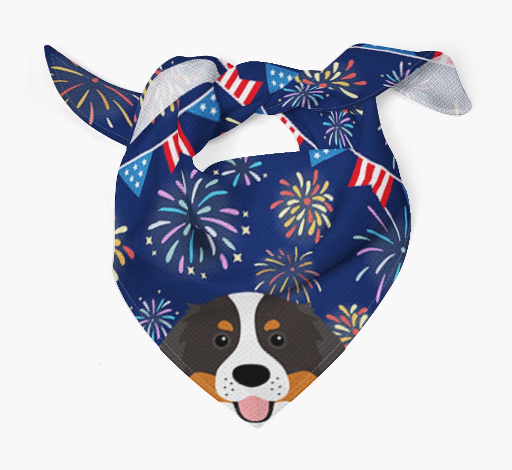 Independence Day Fireworks - {breedFullName} Bandana