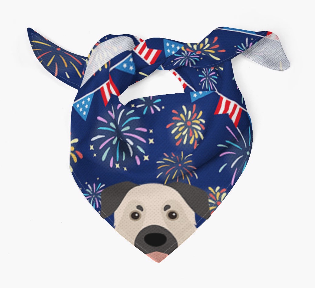 Independence Day Fireworks - {breedFullName} Bandana