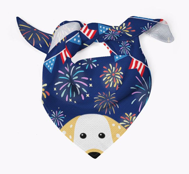 Independence Day Fireworks: {breedFullName} Bandana