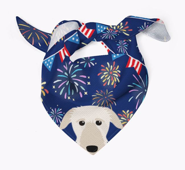 Independence Day Fireworks: {breedFullName} Bandana