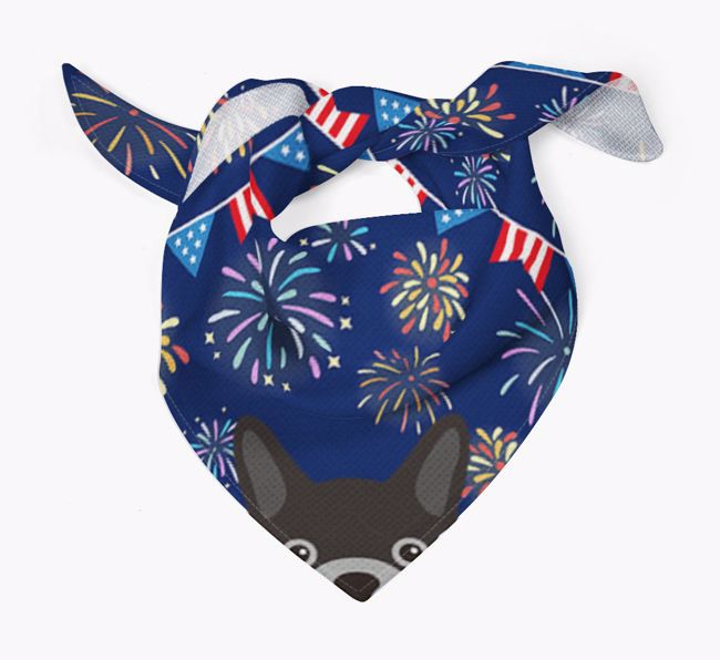 Independence Day Fireworks: {breedFullName} Bandana