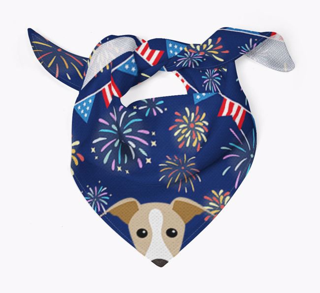 Independence Day Fireworks: {breedFullName} Bandana