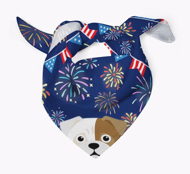 Independence Day Fireworks: {breedFullName} Bandana