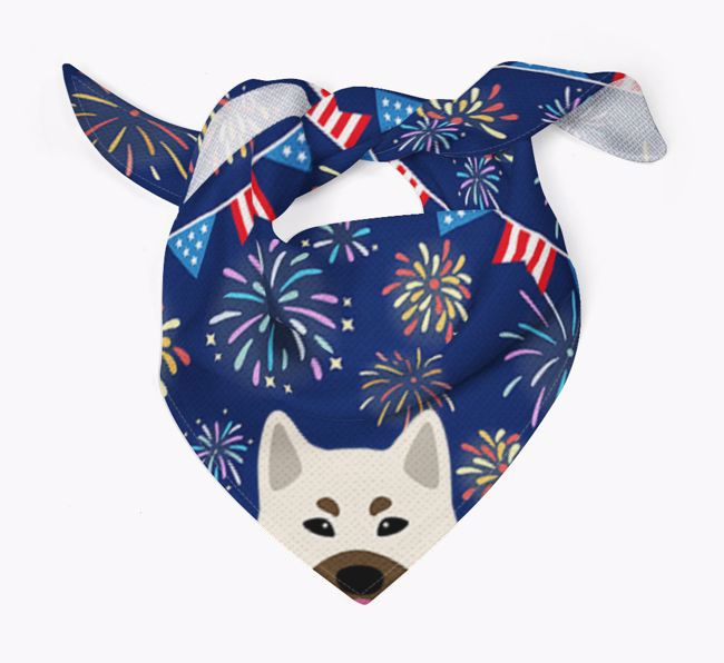 Independence Day Fireworks: {breedFullName} Bandana