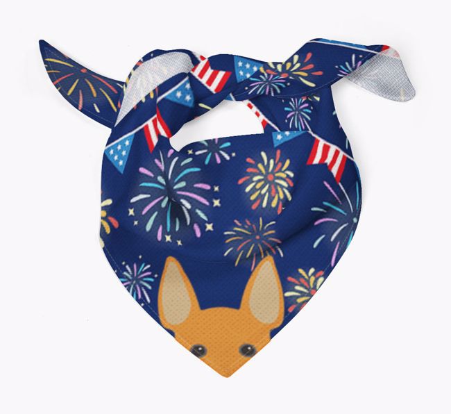 Independence Day Fireworks: {breedFullName} Bandana