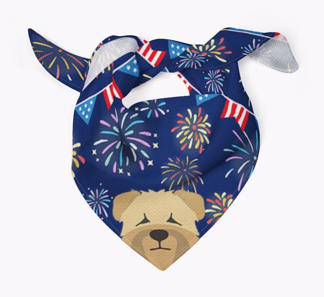 Independence Day Fireworks: {breedFullName} Bandana