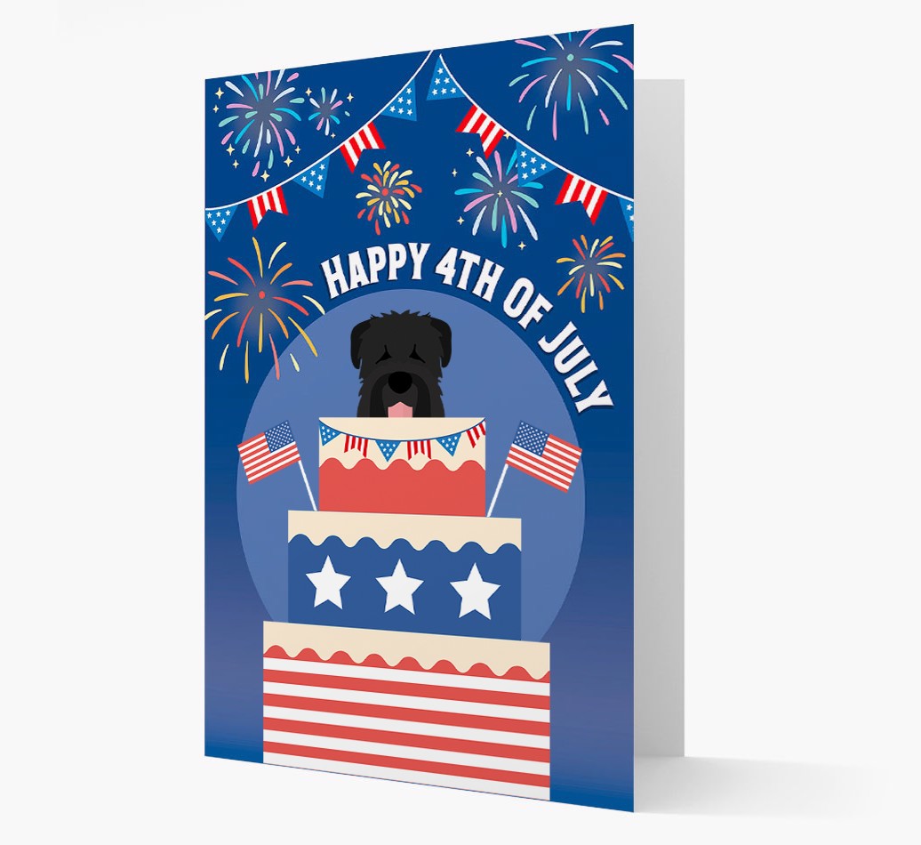 Happy 4th Of July - {breedFullName} Card
