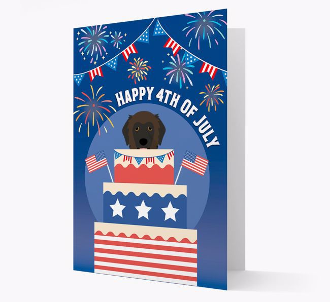 Happy 4th Of July: {breedFullName} Card