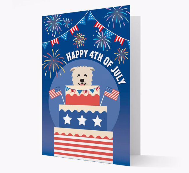 Happy 4th Of July: {breedFullName} Card