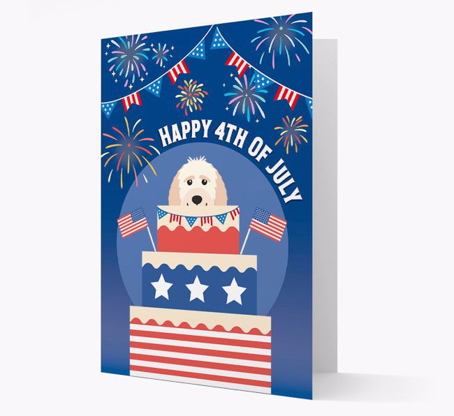 Happy 4th Of July: {breedFullName} Card