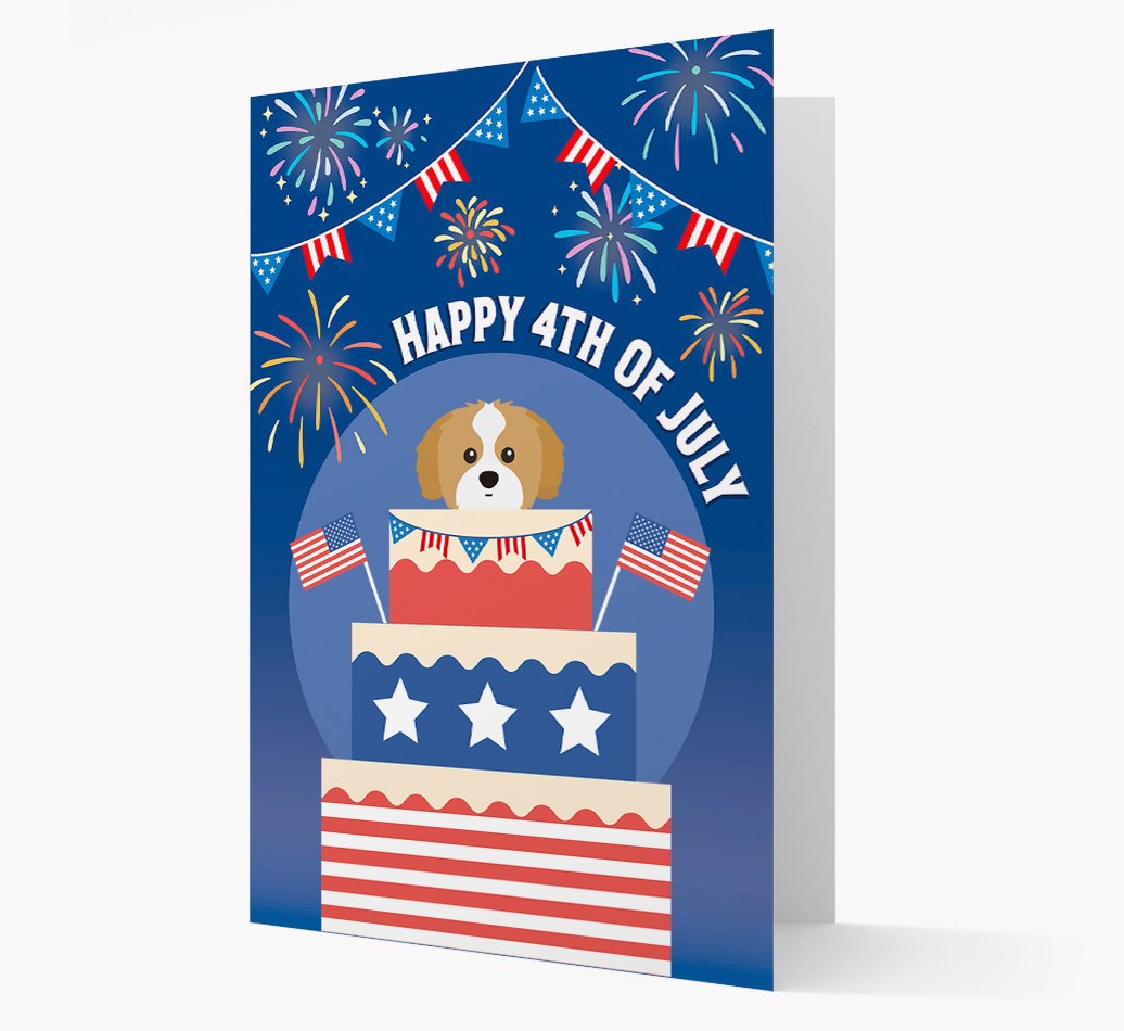 Happy 4th Of July - {breedFullName} Card