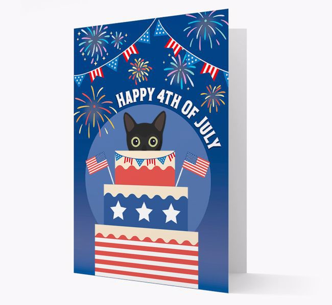 Happy 4th Of July: {breedCommonName} Card