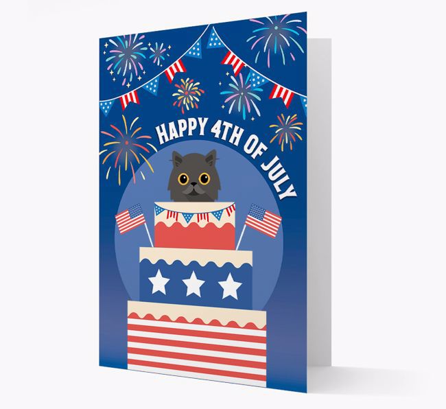 Happy 4th Of July: {breedCommonName} Card