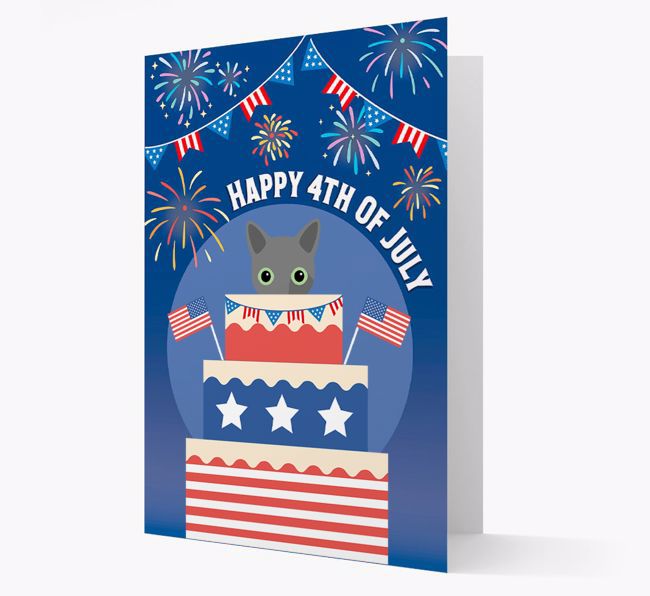 Happy 4th Of July: {breedCommonName} Card