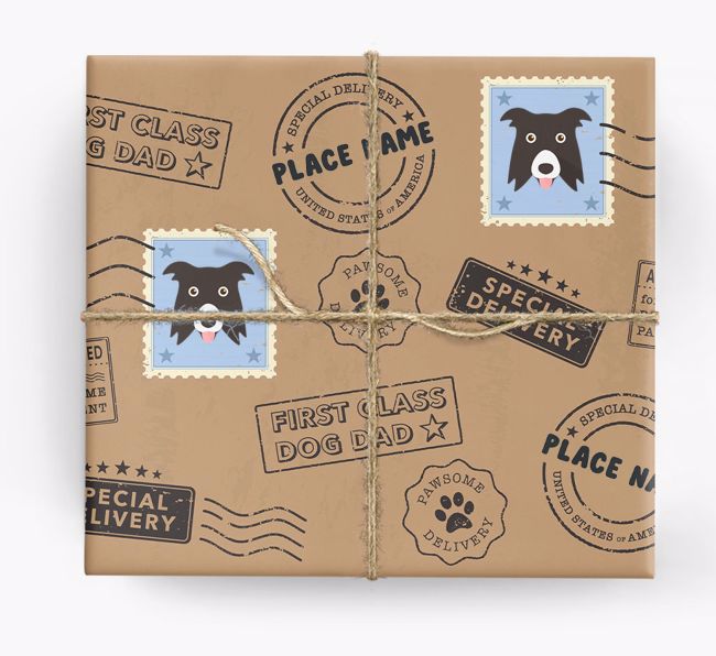 Special Delivery: Personalized {breedFullName} Wrapping Paper