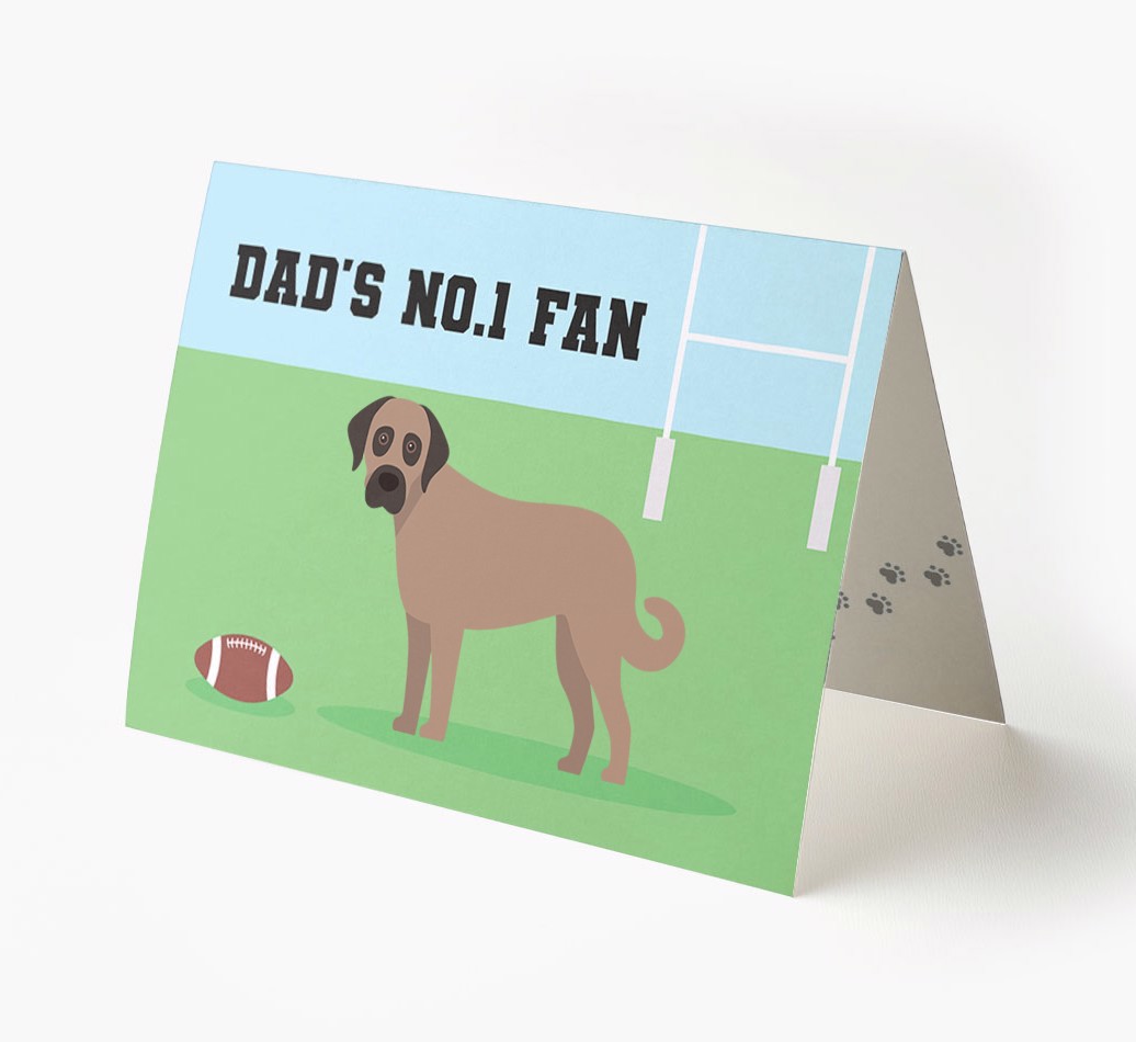 No.1 Fan - Rugby: Personalized {breedFullName} Card