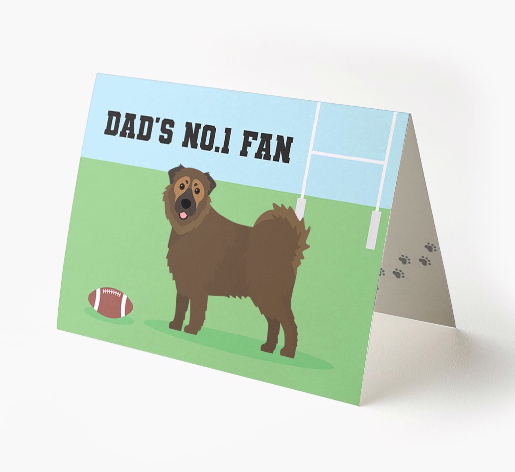 No.1 Fan - Rugby: Personalised {breedFullName} Card