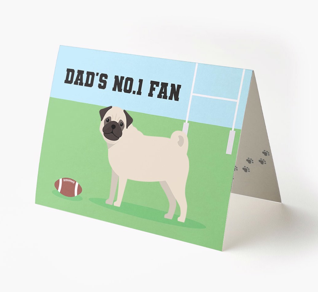 No.1 Fan - Rugby: Personalized {breedFullName} Card