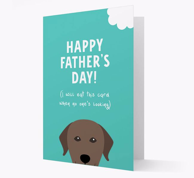 Happy Father's Day: Personalised {breedFullName} Card