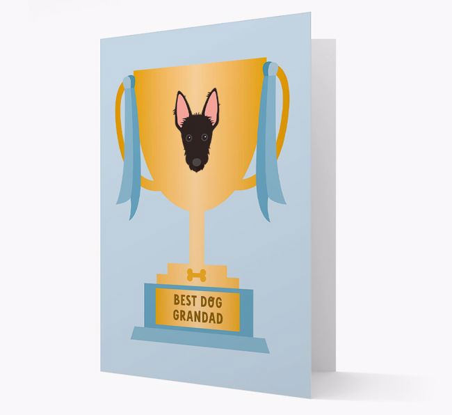 Best Grandad Trophy: Personalised {breedFullName} Card