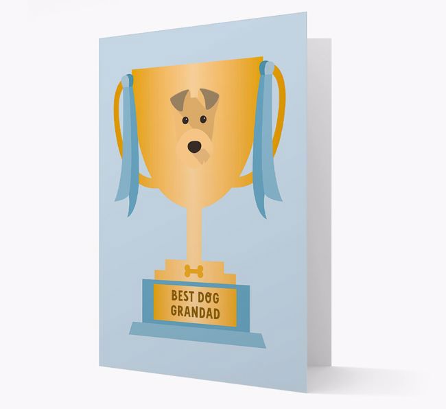 Best Grandad Trophy: Personalised {breedFullName} Card