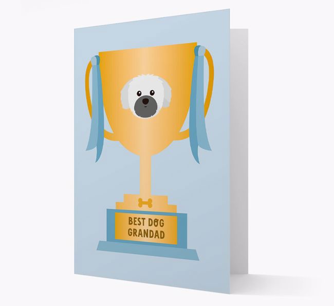 Best Grandad Trophy: Personalised {breedFullName} Card