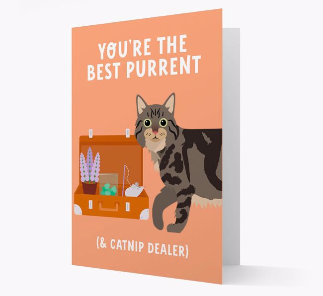 Best Purrent And Catnip Dealer: Personalized {breedCommonName} Card