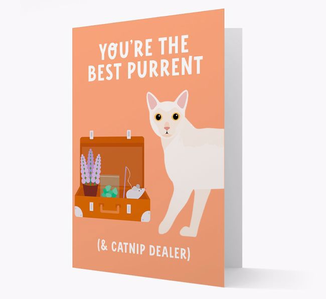 Best Purrent And Catnip Dealer: Personalised {breedCommonName} Card