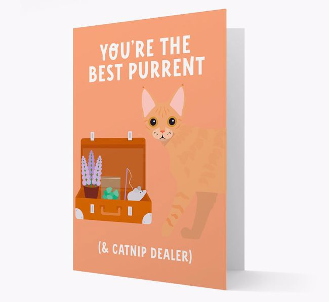 Best Purrent And Catnip Dealer: Personalized {breedCommonName} Card