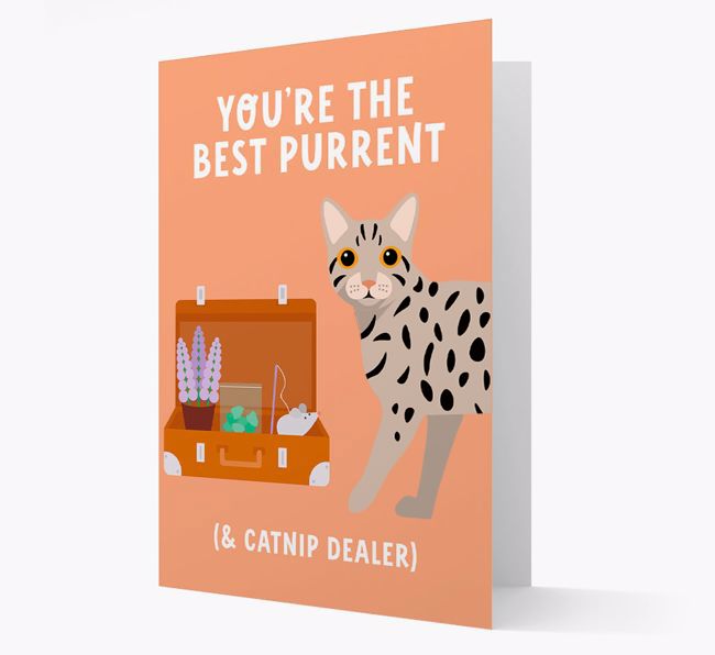 Best Purrent And Catnip Dealer: Personalized {breedCommonName} Card