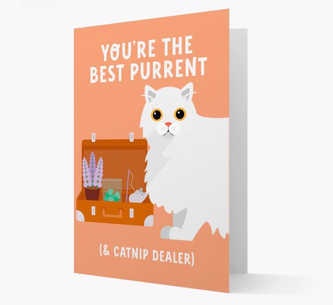 Best Purrent And Catnip Dealer: Personalized {breedCommonName} Card