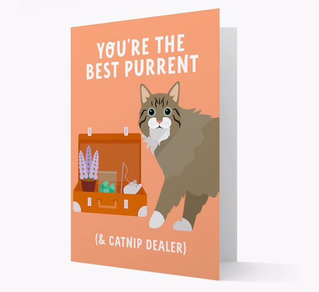 Best Purrent And Catnip Dealer: Personalized {breedCommonName} Card