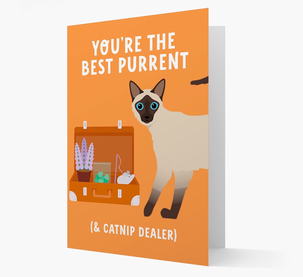 Best Purrent And Catnip Dealer: Personalised {breedFullName} Card