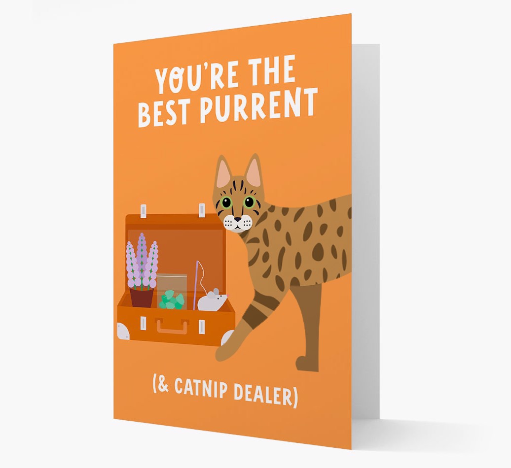 Best Purrent And Catnip Dealer: Personalised {breedFullName} Card