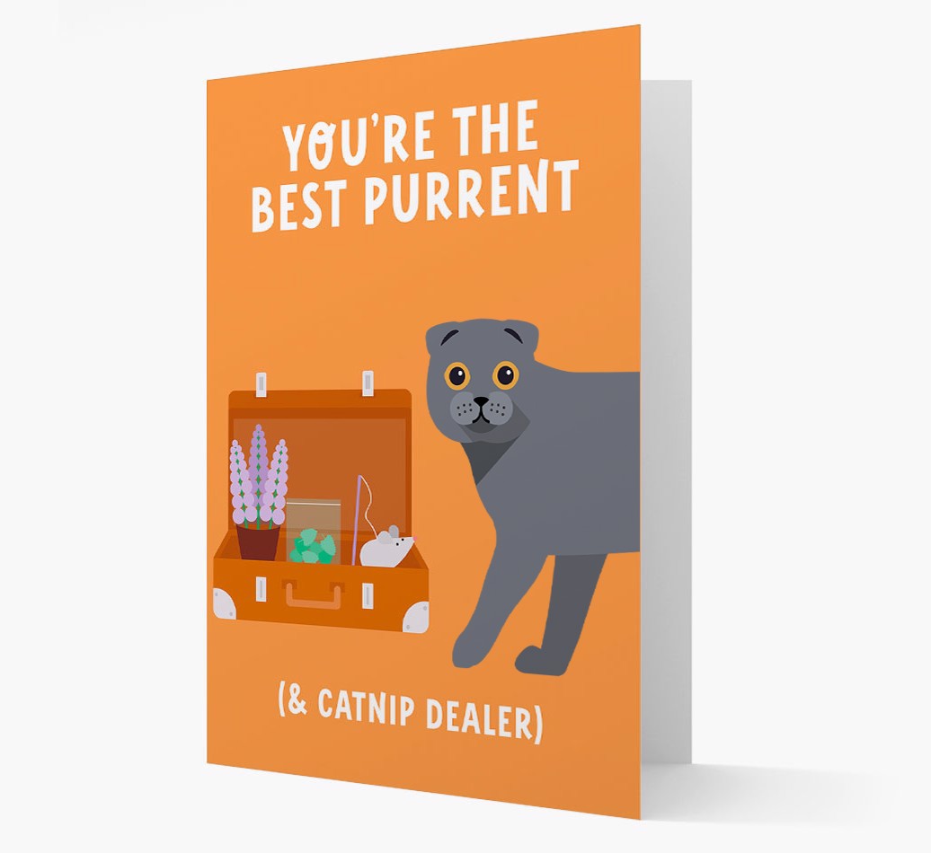 Best Purrent And Catnip Dealer: Personalized {breedFullName} Card