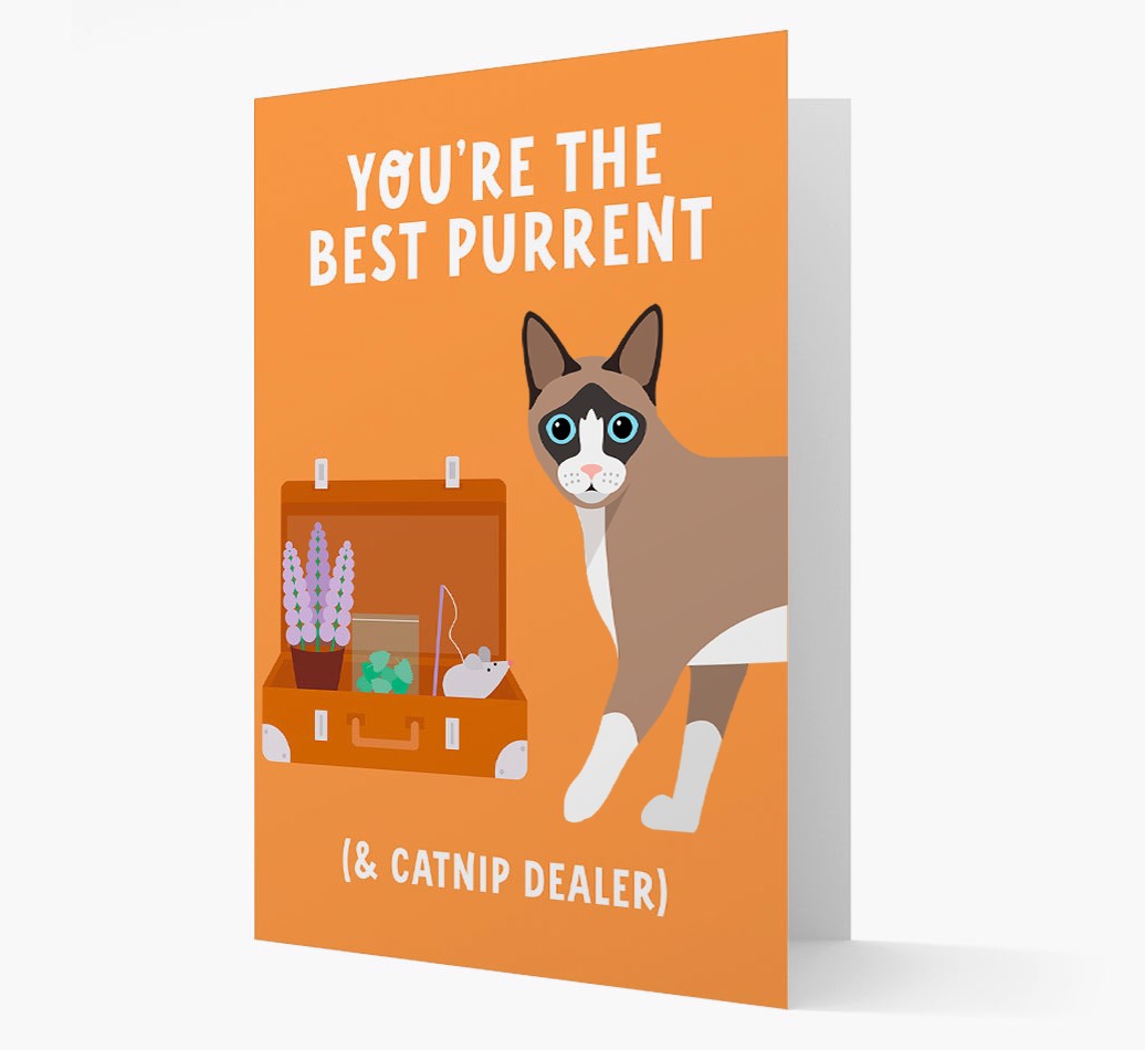 Best Purrent And Catnip Dealer: Personalized {breedFullName} Card