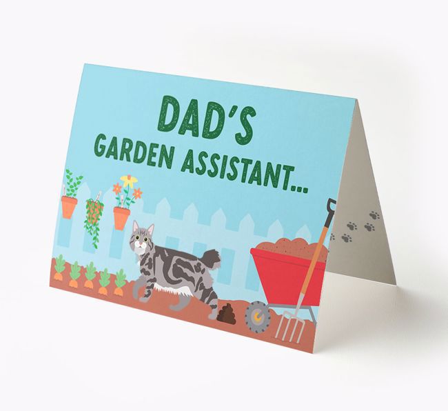 Dad's Garden Assistant: Personalised {breedCommonName} Card