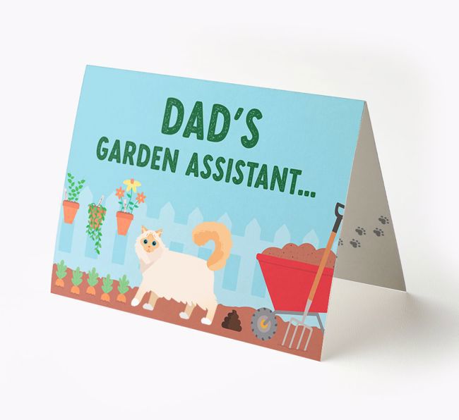 Dad's Garden Assistant: Personalised {breedCommonName} Card