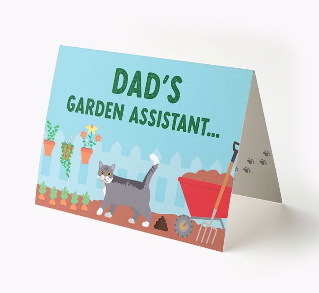 Dad's Garden Assistant: Personalised {breedCommonName} Card