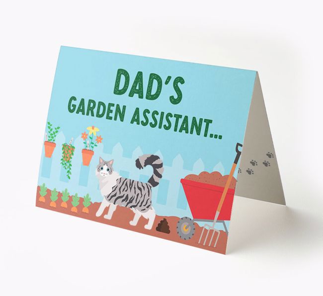 Dad's Garden Assistant: Personalised {breedCommonName} Card
