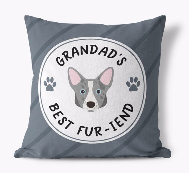 Grandad's Best Fur-iend: Personalised {breedFullName} Cushion