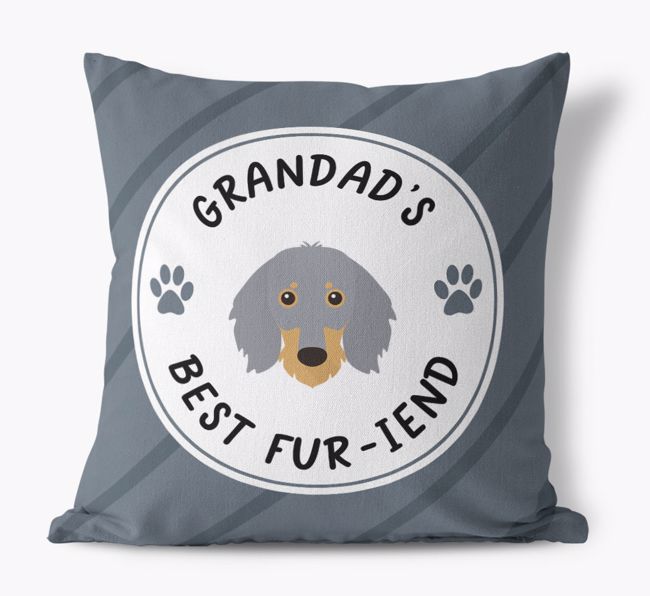 Grandad's Best Fur-iend: Personalised {breedFullName} Cushion