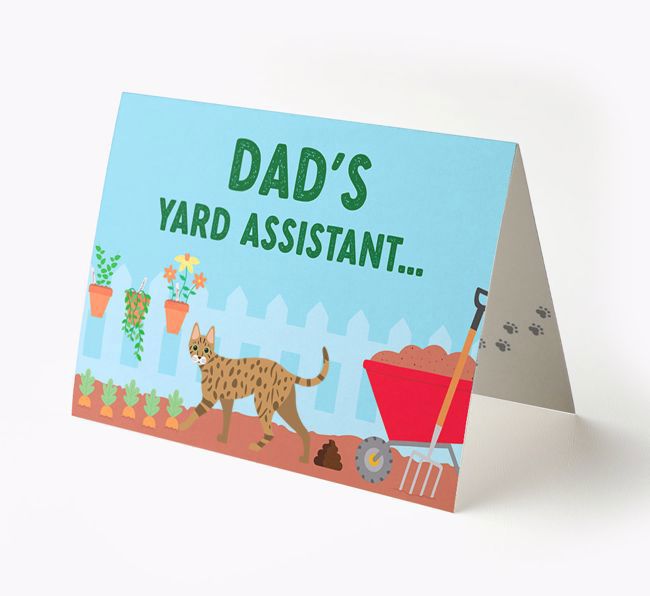 Dad's Yard Assistant: Personalized {breedCommonName} Card
