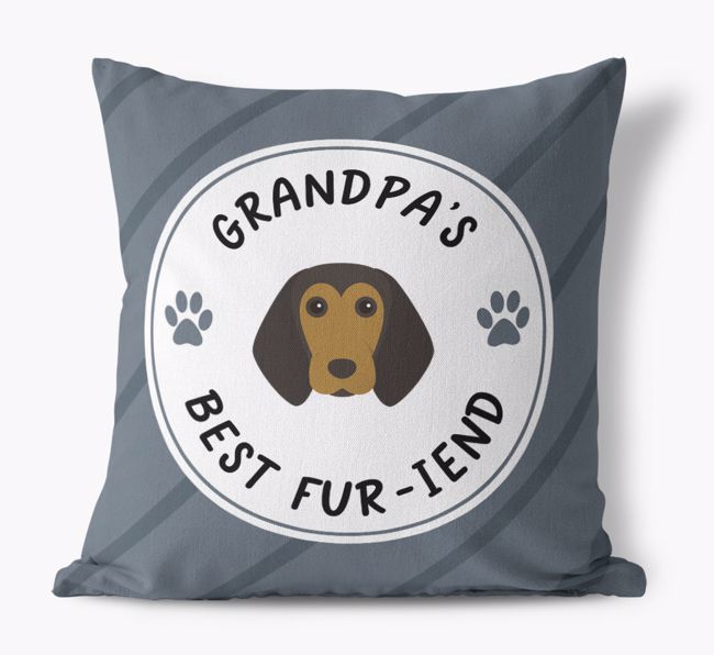 Grandpa's Best Fur-iend: Personalized {breedFullName} Cushion