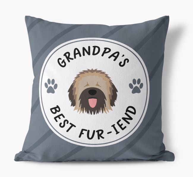 Grandpa's Best Fur-iend: Personalized {breedFullName} Cushion