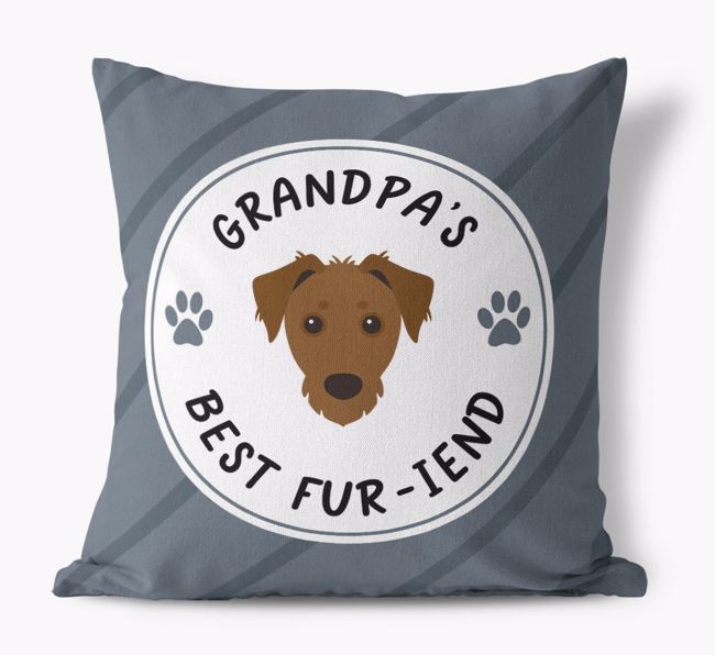 Grandpa's Best Fur-iend: Personalized {breedFullName} Cushion