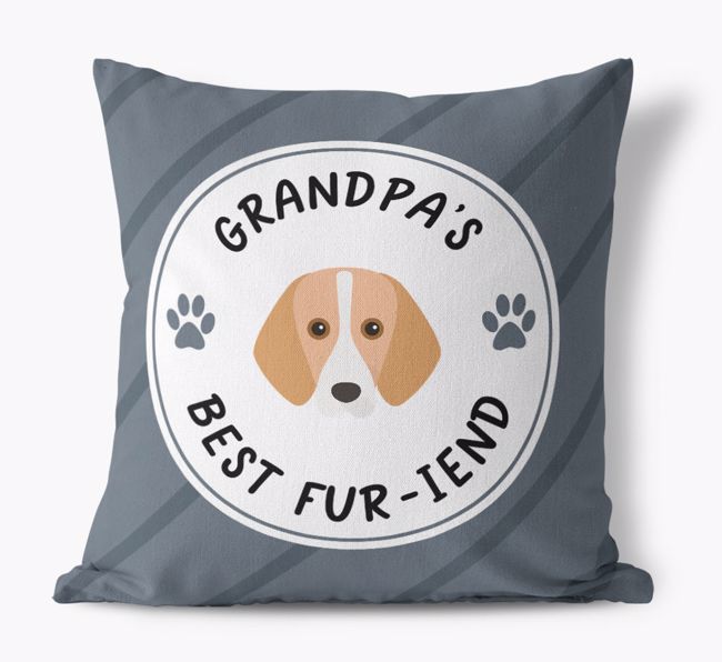 Grandpa's Best Fur-iend: Personalized {breedFullName} Cushion