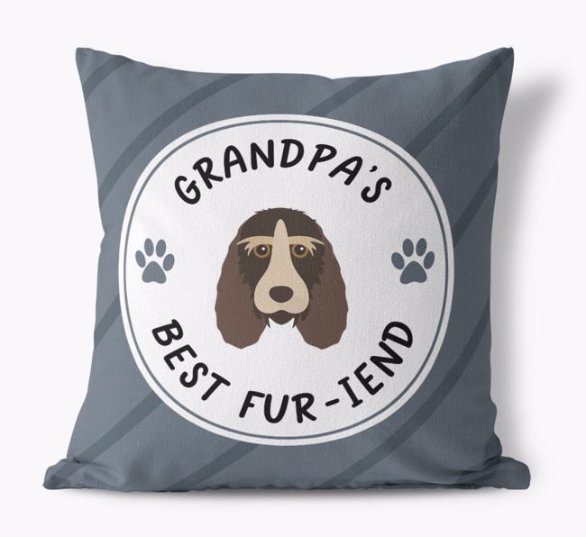 Grandpa's Best Fur-iend: Personalized {breedFullName} Cushion