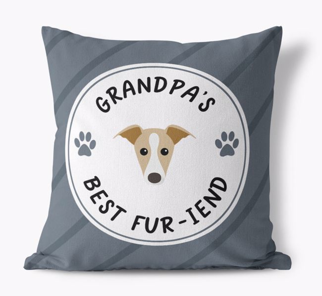 Grandpa's Best Fur-iend: Personalized {breedFullName} Cushion